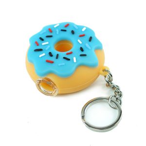 Doughnut Herb Pipe Keychain with Bowl
